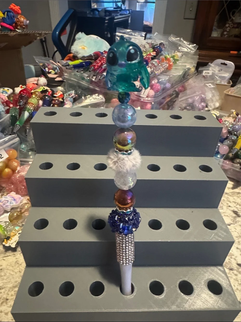 NWOT Disney Doorables Stitch Beaded Pen Handmade by Me